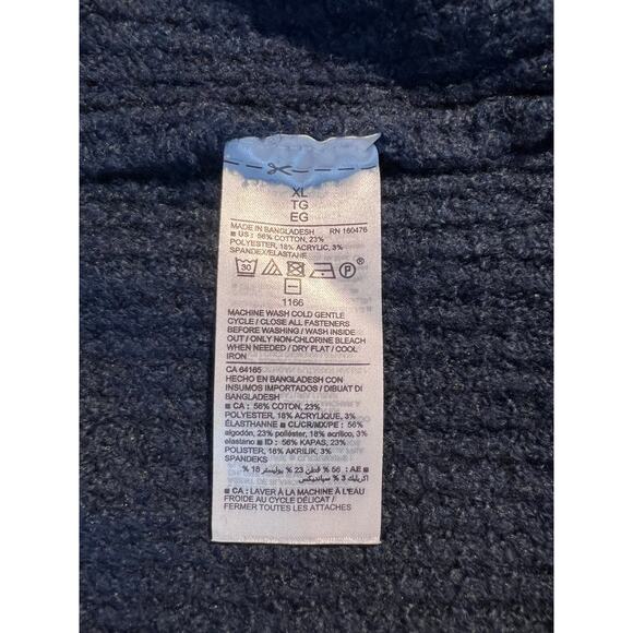 Old Navy Sweater Mens Mock Neck Henley Pullover Grandpa Fisherman Nautical Cozy - Picture 5 of 5